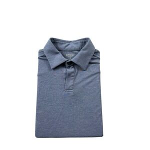 Ministry Of Supply Blue Wool Blend Men's S/S Polo Shirt Size Small
